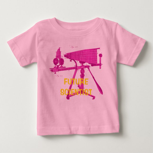 FUTURE SCIENTISTS 18TH CENTURY MICROSCOPE BABY T-Shirt (Front)