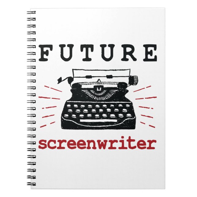 Future Screenwriter Screenplay Writer Movie Film Notebook (Front)