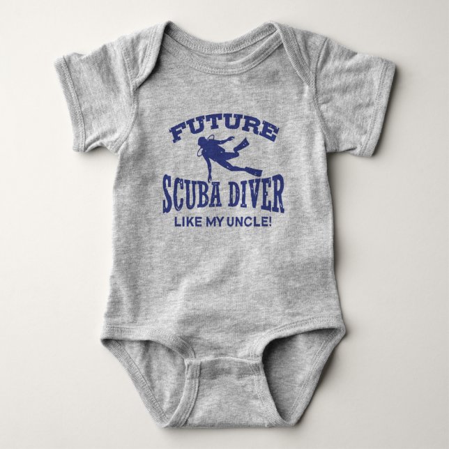 Future Scuba Diver Like My Uncle Baby Bodysuit (Front)