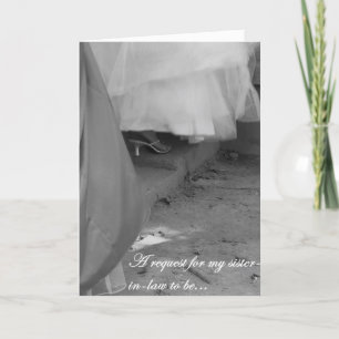 Future Sister-in-Law Bridesmaid Request Card