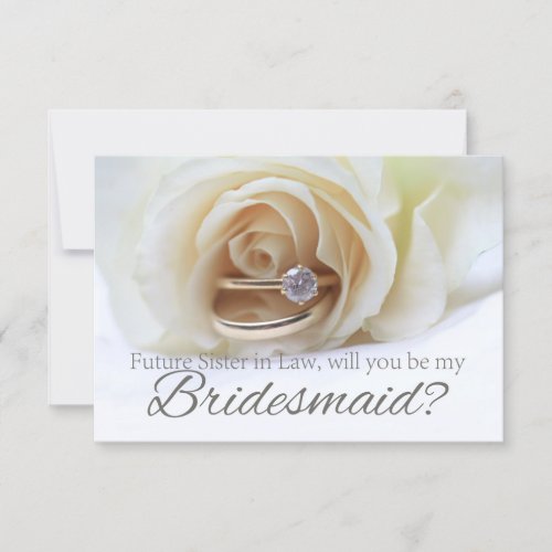 Future Sister in Law Please be Bridesmaid Invitation