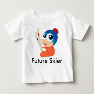 Future Skier Baby Raglan Tee Shirt