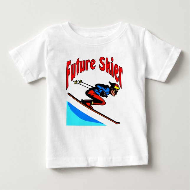 Future Skier Baby T-Shirt (Front)