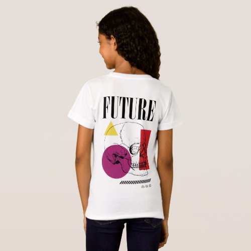 Future Skull Streetwear Graphic T_Shirt