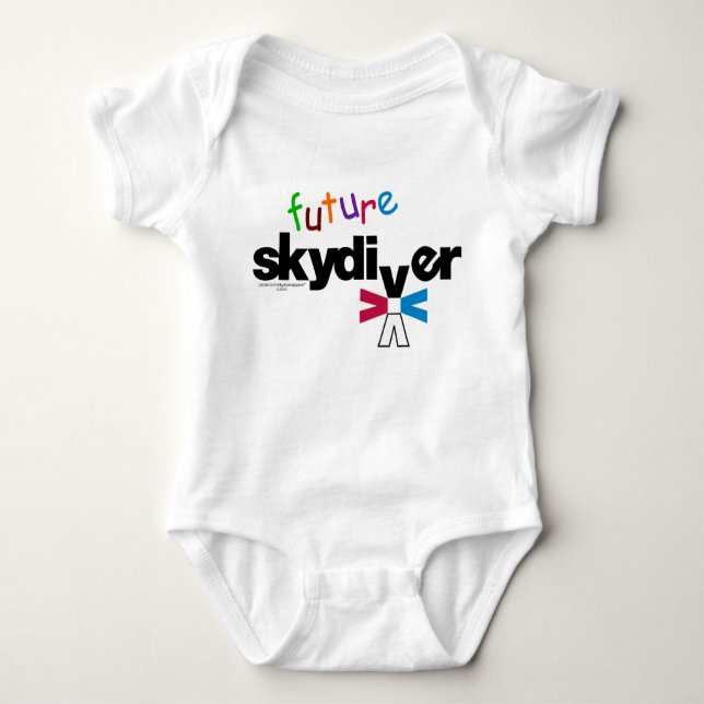 Future Skydiver Baby Bodysuit (Front)