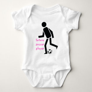 Future soccer player and ball custom baby bodysuit