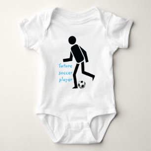 Future soccer player and ball custom baby bodysuit