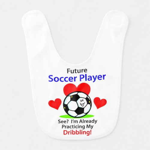Future Soccer Player Baby Bib