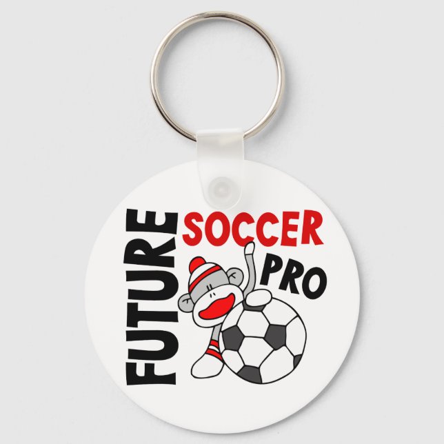 Future Soccer Pro Sock Monkey Keychain (Front)