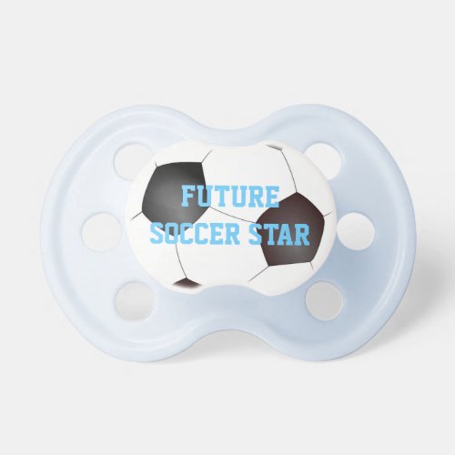 Future Soccer Star Baby Pacifier