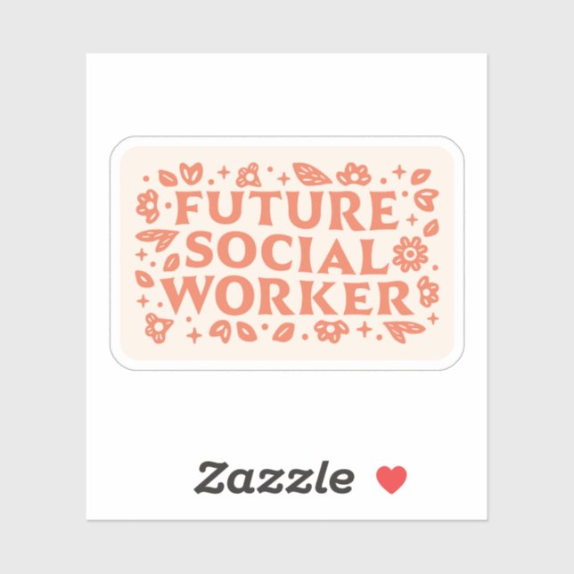 Future social worker girl aesthetic sticker (Sheet)