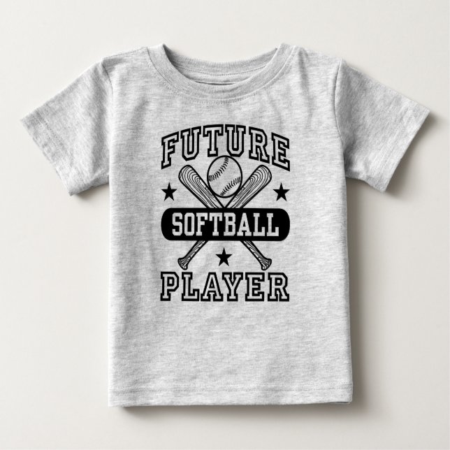 Future Softball Player Baby T-Shirt (Front)