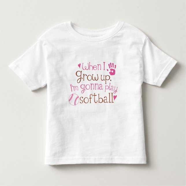 Future Softball Player Toddler T-shirt (Front)