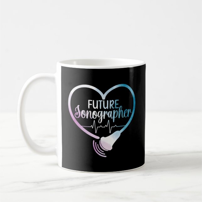 Future Sonographer To Be Sonography Student Coffee Mug (Left)
