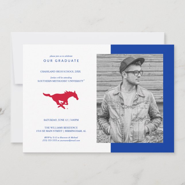 Future Southern Methodist University Grad Announcement (Front)