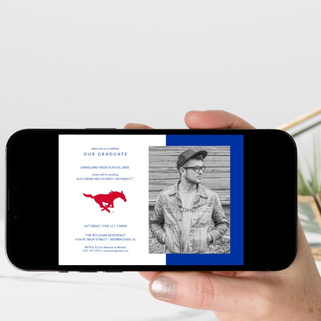 Future Southern Methodist University Grad Announcement (Front Digital)