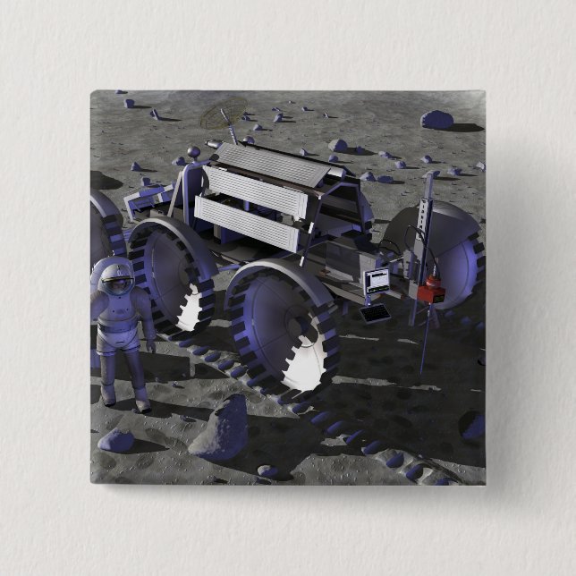 Future space exploration missions 10 pinback button (Front)