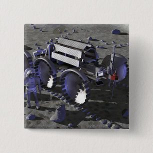 Future space exploration missions 10 pinback button