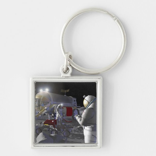 Future space exploration missions 11 keychain (Front)