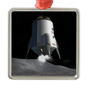 Future space exploration missions 12 metal ornament