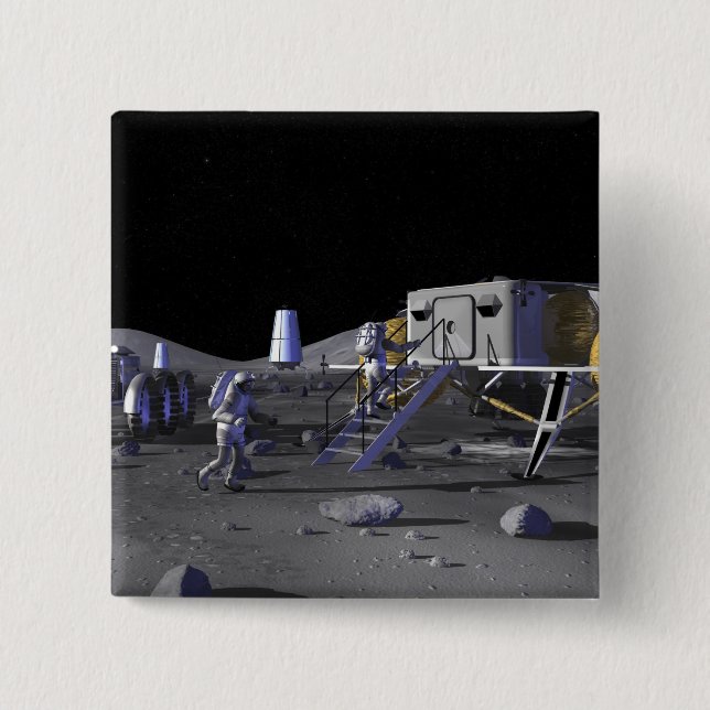 Future space exploration missions 13 button (Front)