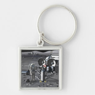 Future space exploration missions 2 keychain