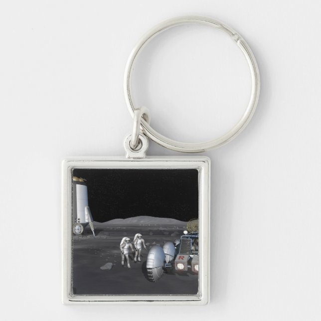 Future space exploration missions 3 keychain (Front)