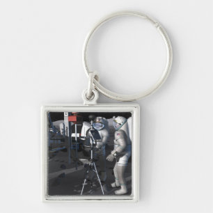 Future space exploration missions 5 keychain