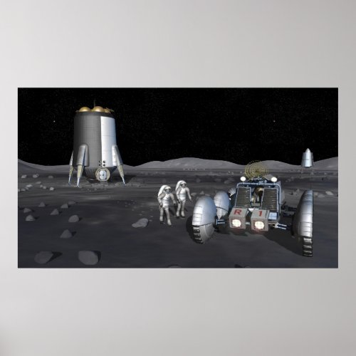 Future space exploration missions 6 poster