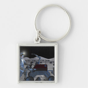 Future space exploration missions 7 keychain