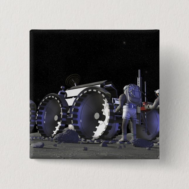 Future space exploration missions 9 pinback button (Front)