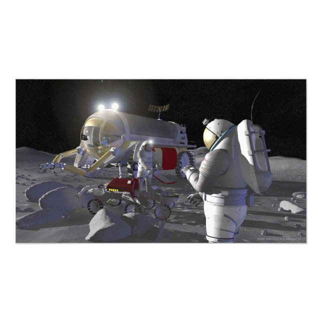 Future space exploration missions photo print (Front)