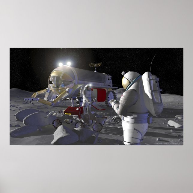 Future space exploration missions poster (Front)