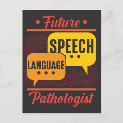 Future Speech Language Pathologist Logopedics Postcard