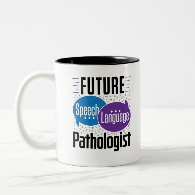 Future Speech Language Pathology SLP Two-Tone Coffee Mug (Left)