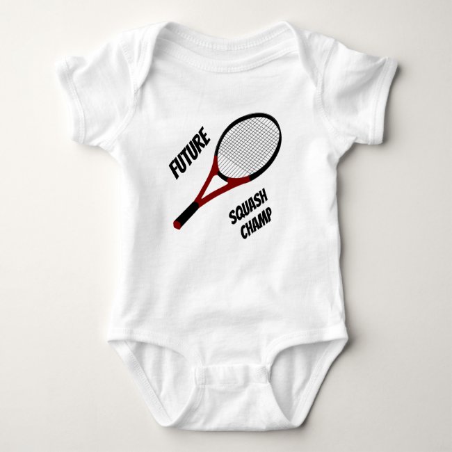 Future Squash Champ Baby Bodysuit