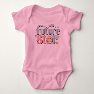 Future Star - Cute Baby Footprints Bodysuit