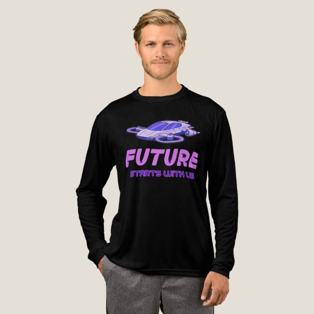 Future Starts With Us Tri-Blend Shirt (Full Front)