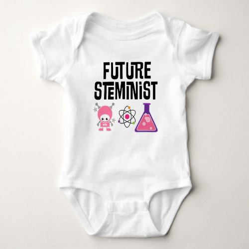 Future Steminist Baby Girl Scientist Baby Bodysuit