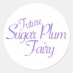 Future Sugar Plum Fairy Nutcracker Classic Round Sticker
