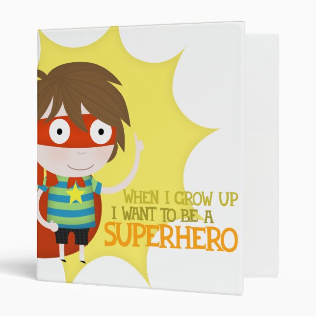 Future superhero 3 ring binder (Front/Inside)
