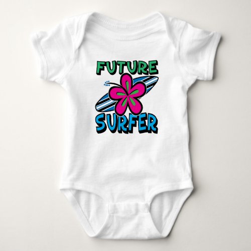 FUTURE SURFER HIBISCUS Infant Bodysuit crawler