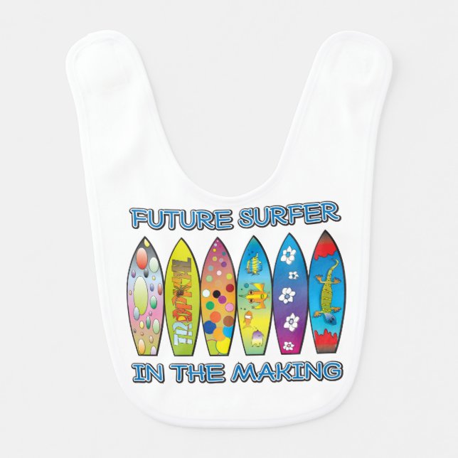 Future surfer in the making bib (Front)