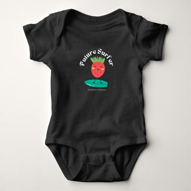 Future Surfer Shirt, Baby Surf Shirt, Surfing Tshi Bodysuit (Front)