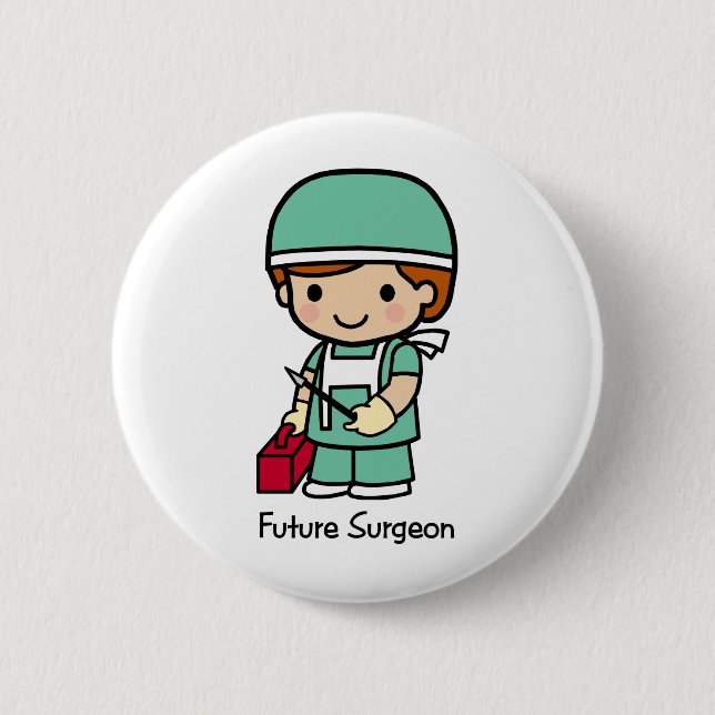 Future Surgeon - Boy Pinback Button (Front)