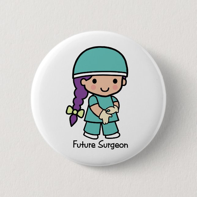 Future Surgeon - Girl Pinback Button (Front)