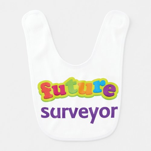 Future Surveyor Kids Occupation Baby Bib