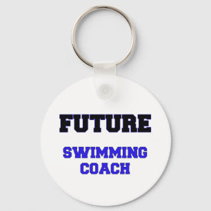 Future Swimming Coach Keychain