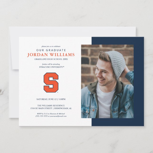 Future Syracuse Graduate Graduation Announcement (Front)
