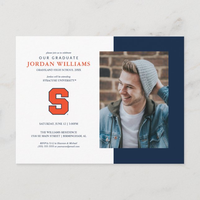 Future Syracuse Graduate Graduation Announcement Postcard (Front)